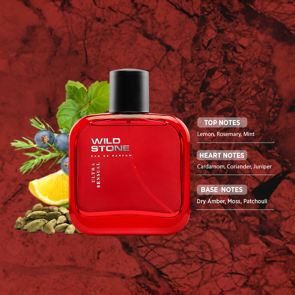 Buy Wild Stone Men Set Of Ultra Sensual Eau De Parfum & Stone Body Perfume  - Fragrance Combo for Men 15063072