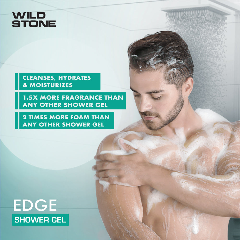 Wild Stone Edge Shower Gel For Men ,200ml each (BUY 1 GET 1 FREE)