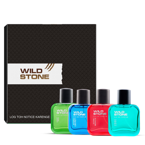 Wild Stone Intense Black and Trance No Gas Deodorant Gift Set for Men,
